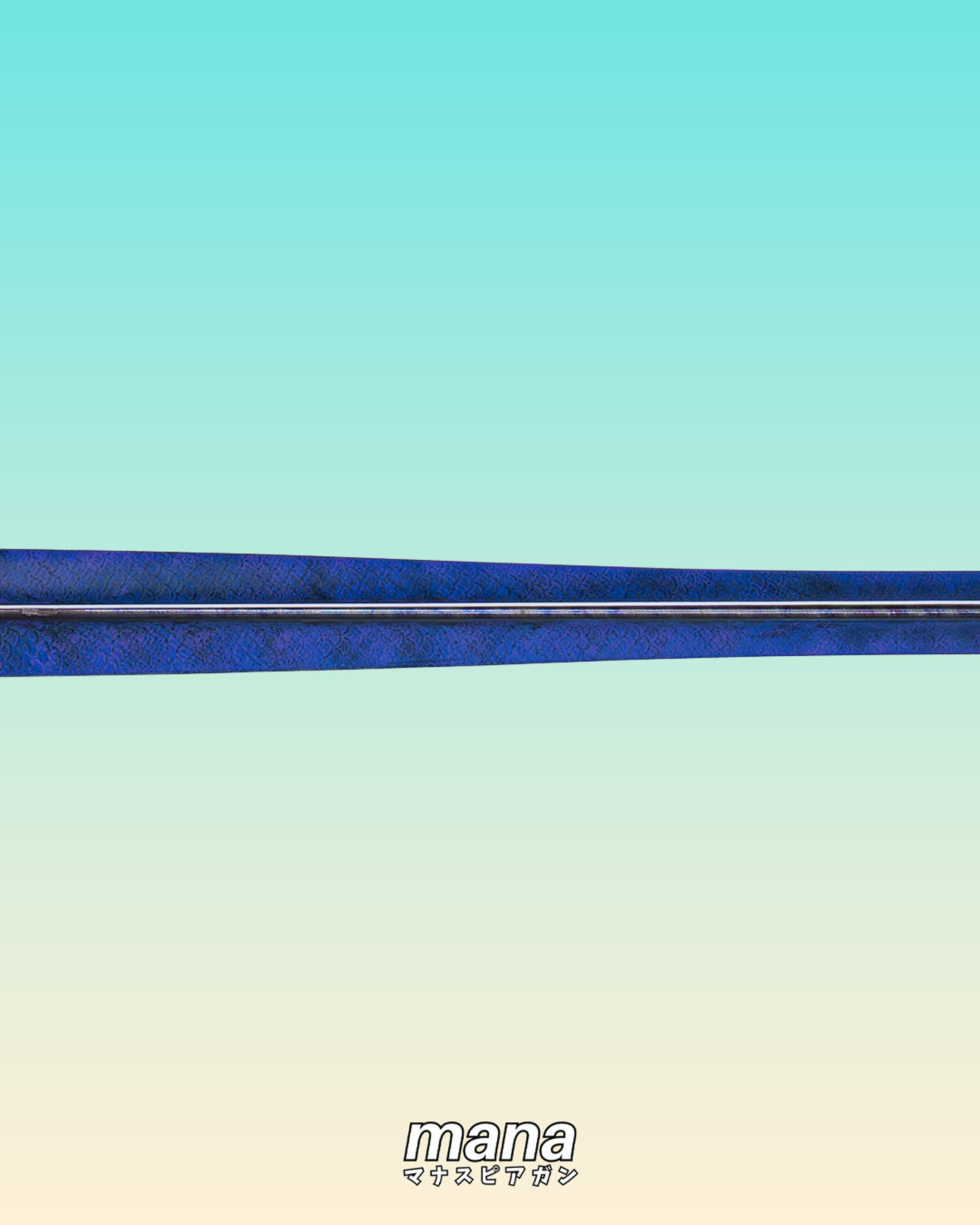 90cm Soriatec Single Roller Speargun Blue/Purple Matte