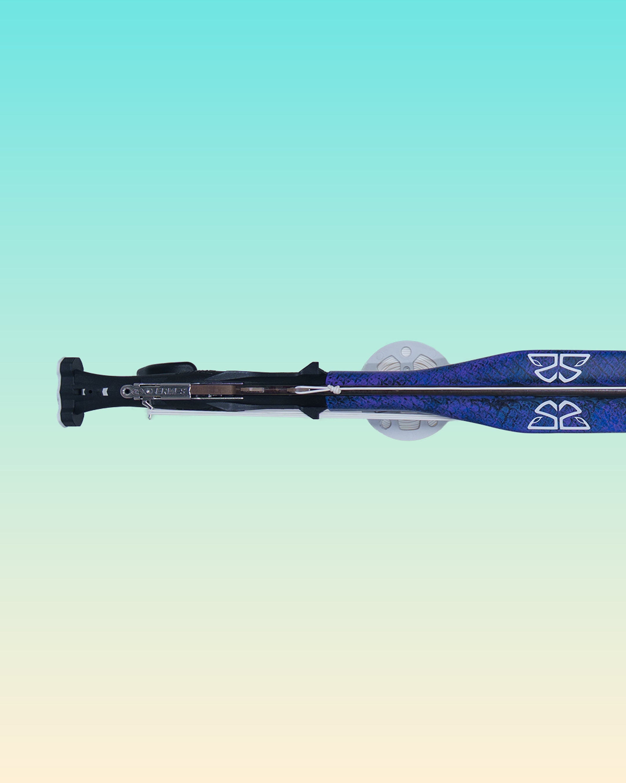 90cm Soriatec Single Roller Speargun Blue/Purple Matte