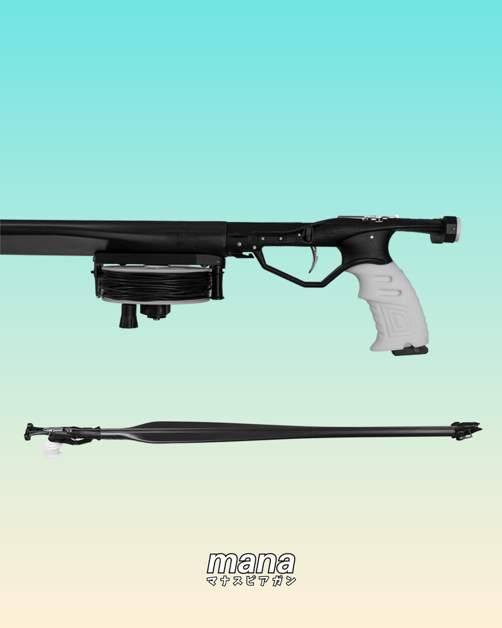 100cm Single Roller Custom Carbon Fiber Cuttlefish Speargun